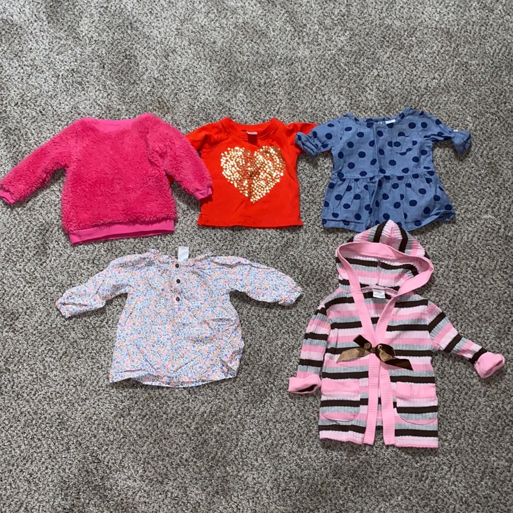 3-6 month lot of tops